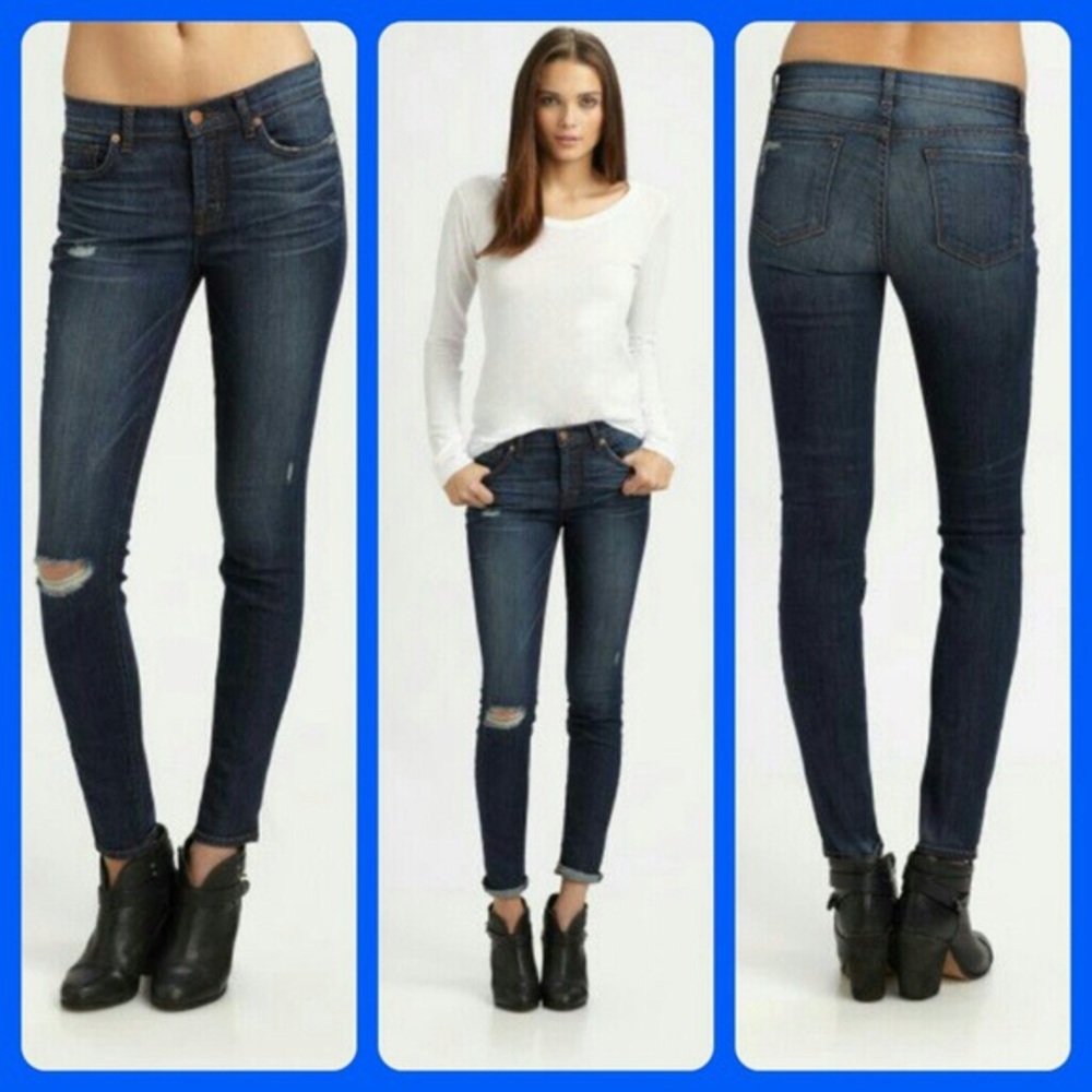 J BRAND 811 mid rise skinny leg jeans SALEM 23